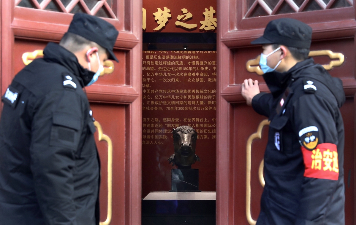 离别160年！马首铜像回归圆明园首度展出 国家品牌网