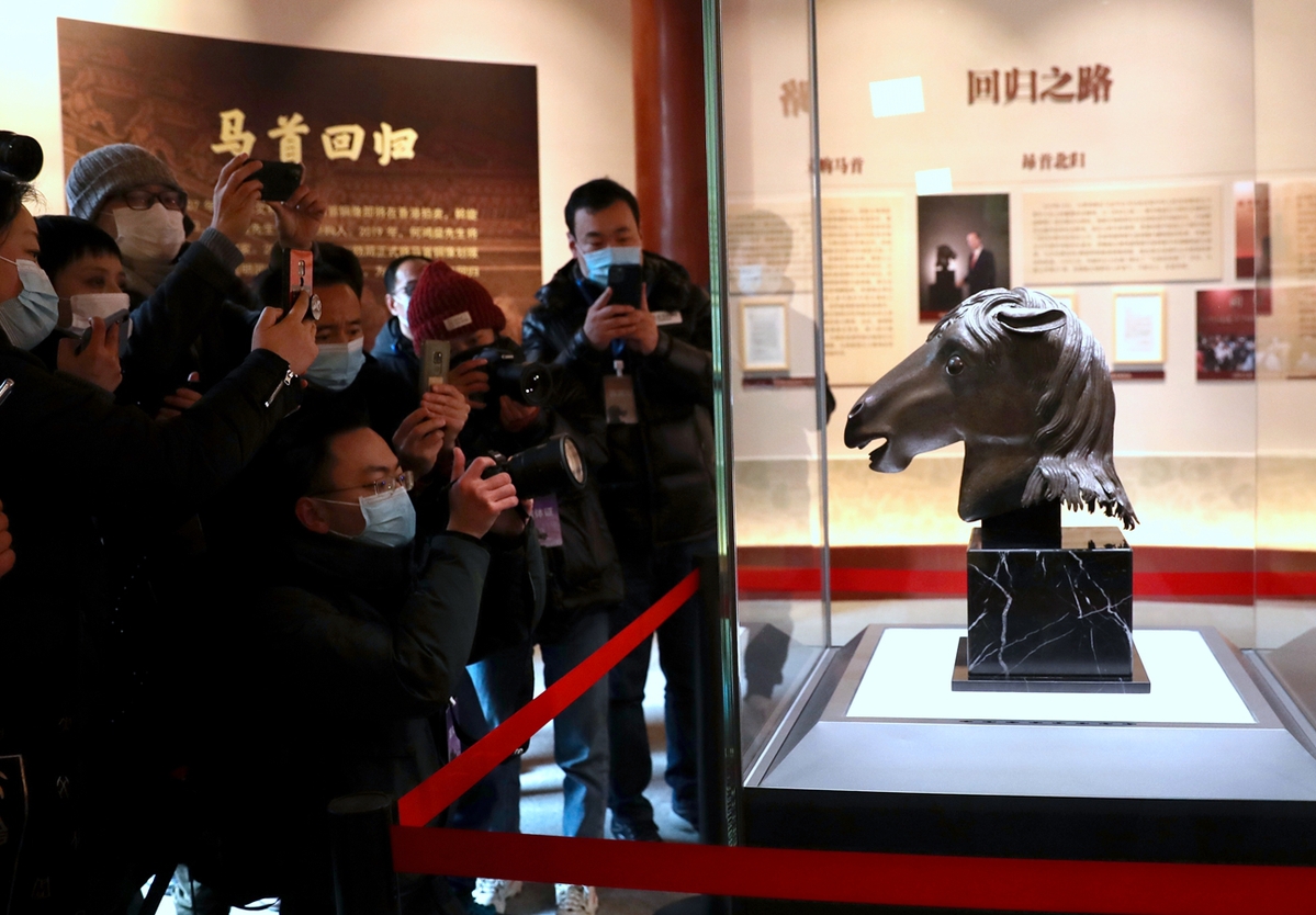 离别160年！马首铜像回归圆明园首度展出 国家品牌网