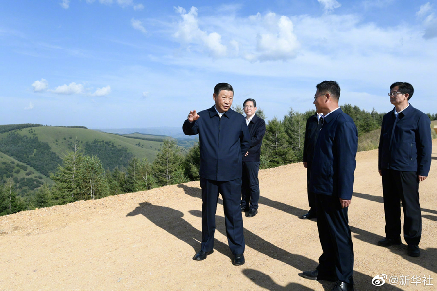 习近平在塞罕坝机械林场考察调研  国家品牌网