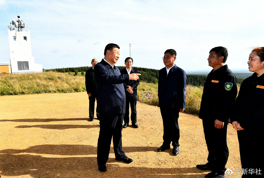 习近平在塞罕坝机械林场考察调研  国家品牌网