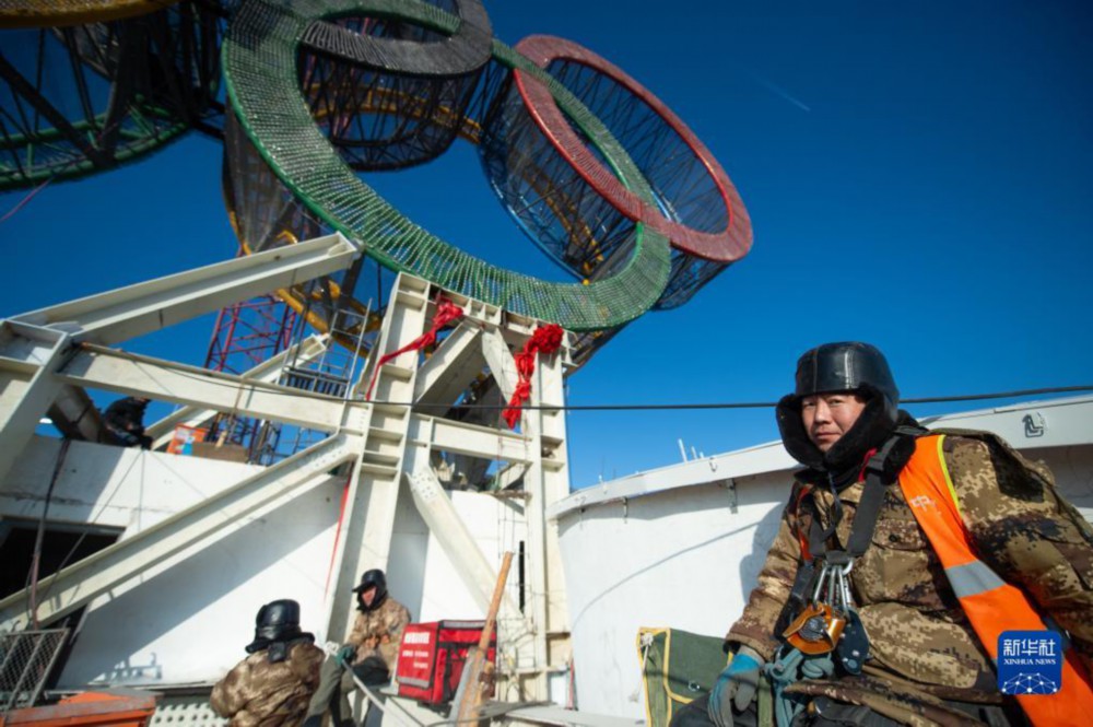 北京:奥运五环景观塔献礼冬奥 国家品牌网