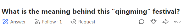 外国网友关于中国清明节的提问,这里有答案!
