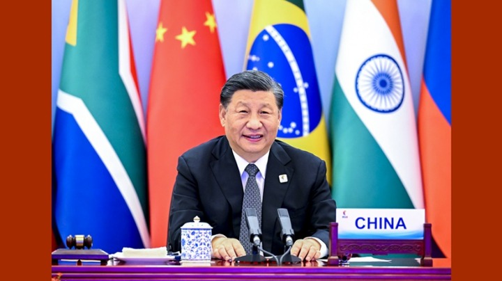 习近平主持全球发展高层对话会并发表重要讲话 强调推动构建团结、平等、均衡、普惠的高质量全球发展伙伴关系 共创普惠平衡、协调包容、合作共赢、共同繁荣的全球发展新时代