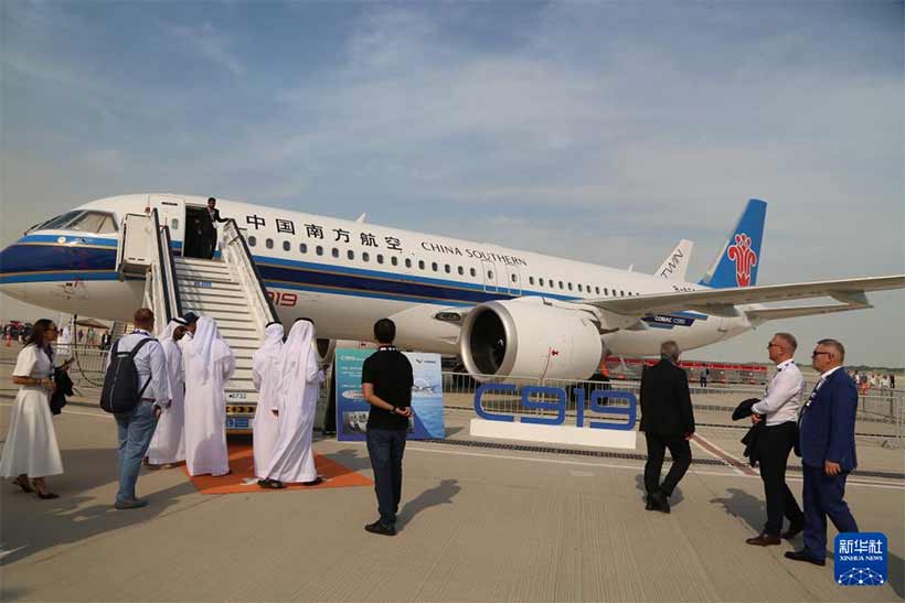 综述｜C919亮相迪拜航展　业内人士看好中国制造