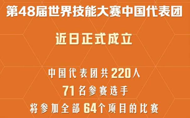第48届世界技能大赛中国代表团成立 